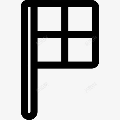 方格旗足球6直线图标svg_新图网 https://ixintu.com 方格旗 直线 足球6