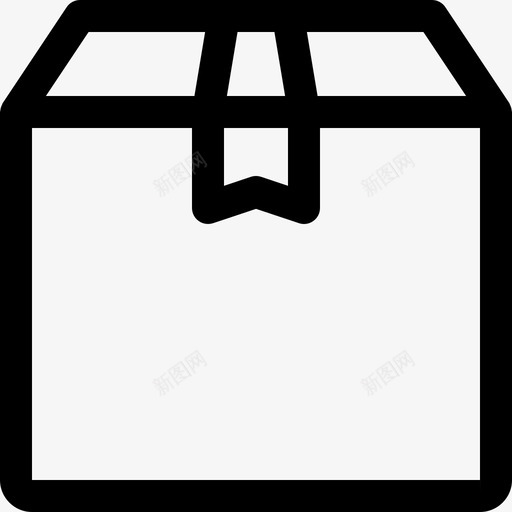 送货箱购物56直线图标svg_新图网 https://ixintu.com 直线 购物56 送货箱