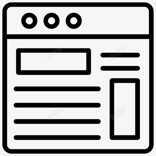 网站模板网页模板浏览器图标svg_新图网 https://ixintu.com 内容设计生产线图标 浏览器 网站布局 网站模板 网站设计 网页布局 网页模板
