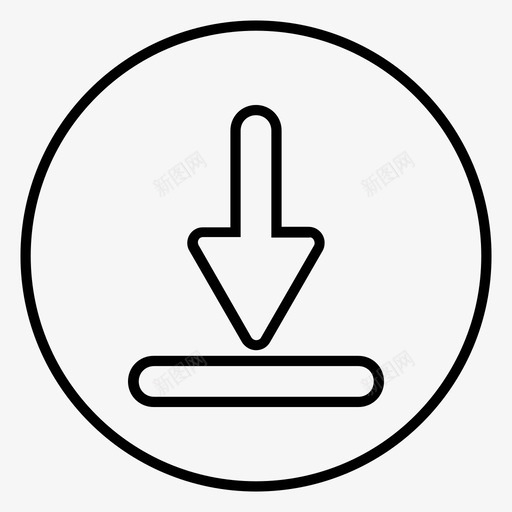 箭头从下到下图标svg_新图网 https://ixintu.com 从下到下 箭头