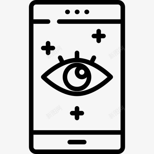 智能手机媒体广告2线性图标svg_新图网 https://ixintu.com 媒体广告2 智能手机 线性