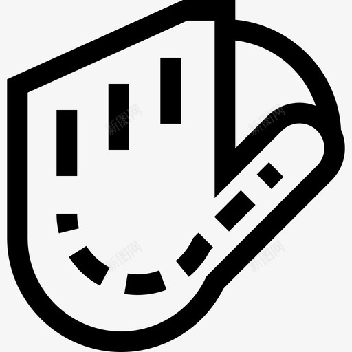 手套棒球7线状图标svg_新图网 https://ixintu.com 手套 棒球7 线状