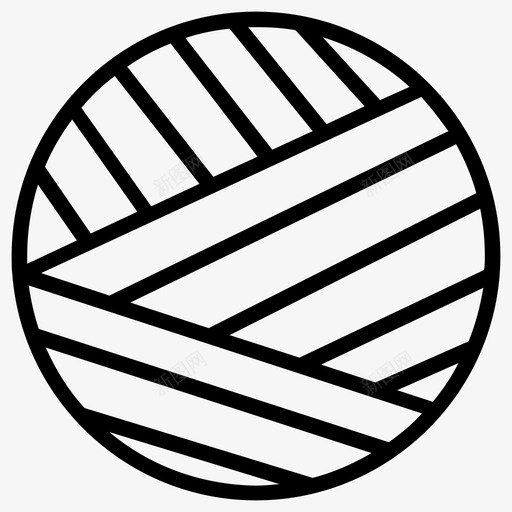 纱线球钩针羊毛图标svg_新图网 https://ixintu.com 毛线 纱线球 缝纫和针线图标 羊毛 羊毛线轴 钩针