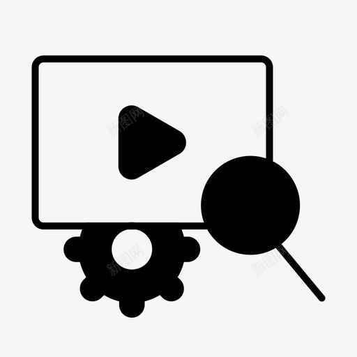 图像搜索数字优化图标svg_新图网 https://ixintu.com 优化 图像搜索 搜索引擎优化 搜索引擎优化营销 搜索引擎优化黑填充 数字 视频