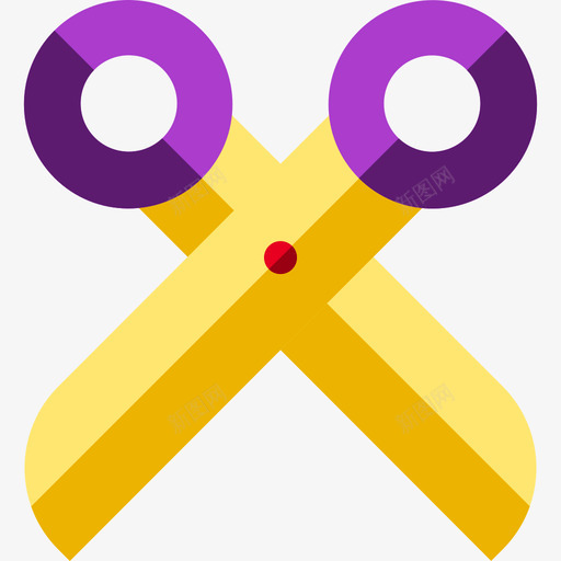 剪刀diy工艺品扁平图标svg_新图网 https://ixintu.com diy工艺品 剪刀 扁平
