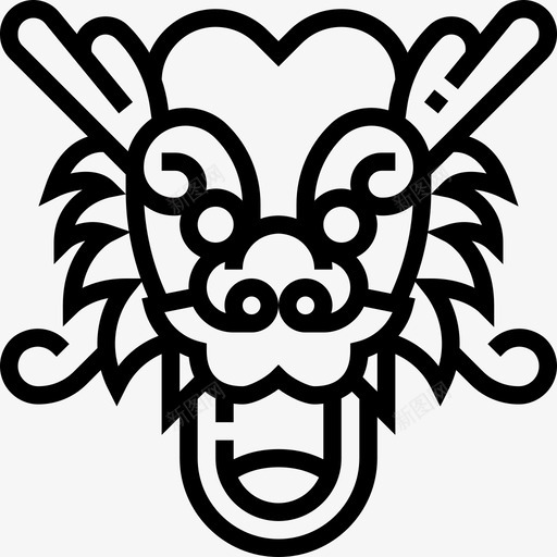 中文中国符号2直线图标svg_新图网 https://ixintu.com 中国符号2 中文 直线