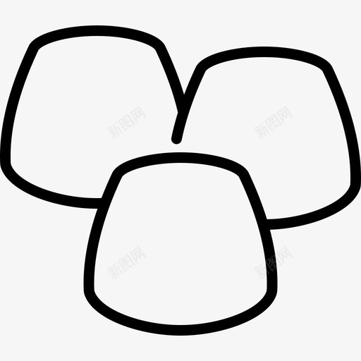 棉花糖食品甜点3线性图标svg_新图网 https://ixintu.com 棉花糖 线性 食品甜点3