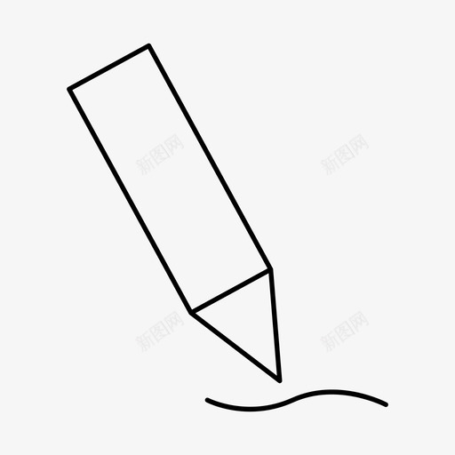 作家学习铅笔图标svg_新图网 https://ixintu.com 作家 写作 学习 学校 教育 铅笔