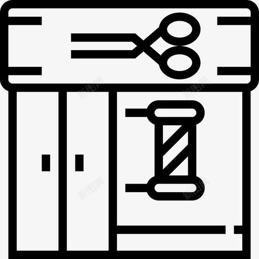 理发店美发沙龙3直发图标svg_新图网 https://ixintu.com 理发店 直发 美发沙龙3