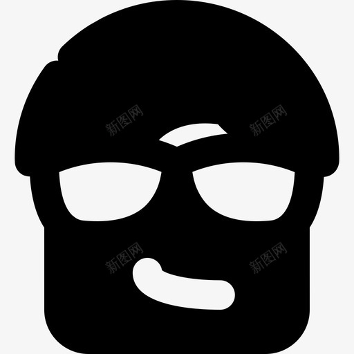 自鸣得意表情集3纯色图标svg_新图网 https://ixintu.com 纯色 自鸣得意 表情集3