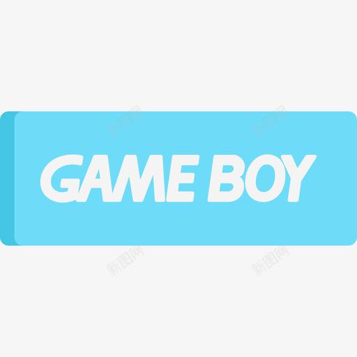 GameBoy视频游戏徽标扁平图标svg_新图网 https://ixintu.com GameBoy 扁平 视频游戏徽标