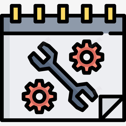 日程表网页托管7线颜色图标svg_新图网 https://ixintu.com 日程表 线颜色 网页托管7