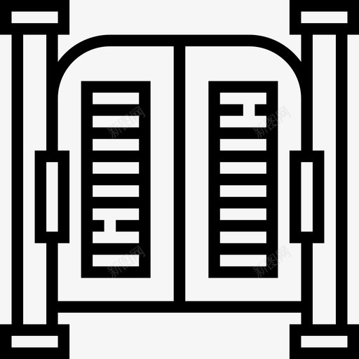 梳妆台复古装饰2线性图标svg_新图网 https://ixintu.com 复古装饰2 梳妆台 线性
