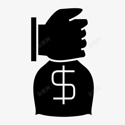 信贷金融投资图标svg_新图网 https://ixintu.com 信贷 投资 赞助商 金融 钱袋