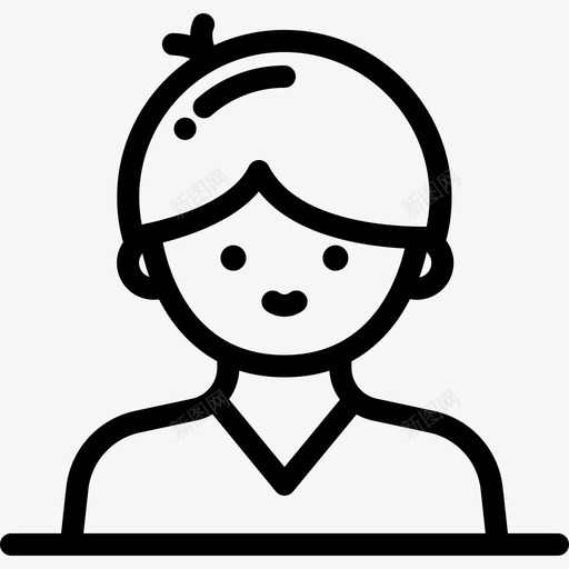 男孩漂亮的12岁直系图标svg_新图网 https://ixintu.com 漂亮的12岁 男孩 直系