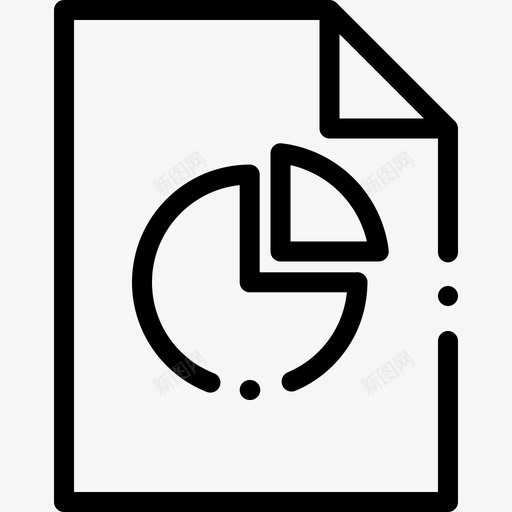 饼图信息图元素7线性图标svg_新图网 https://ixintu.com 信息图元素7 线性 饼图