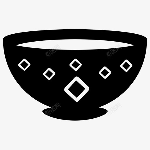 金碗金宝纯金图标svg_新图网 https://ixintu.com 宝物雕文图标 纯金 装饰碗 金宝 金碗