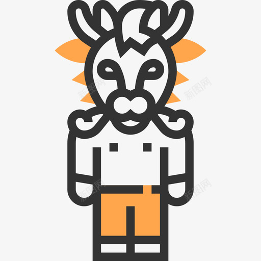 怪物幻想人物3黄影图标svg_新图网 https://ixintu.com 幻想人物3 怪物 黄影