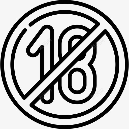 未成年符号22直系图标svg_新图网 https://ixintu.com 未成年 直系 符号22
