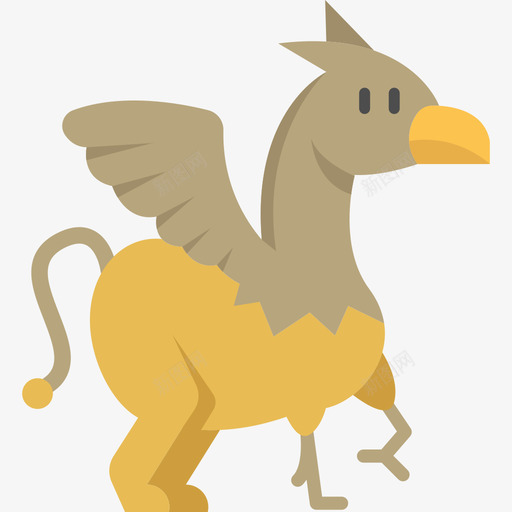 鹰头狮奇幻人物3扁平图标svg_新图网 https://ixintu.com 奇幻人物3 扁平 鹰头狮