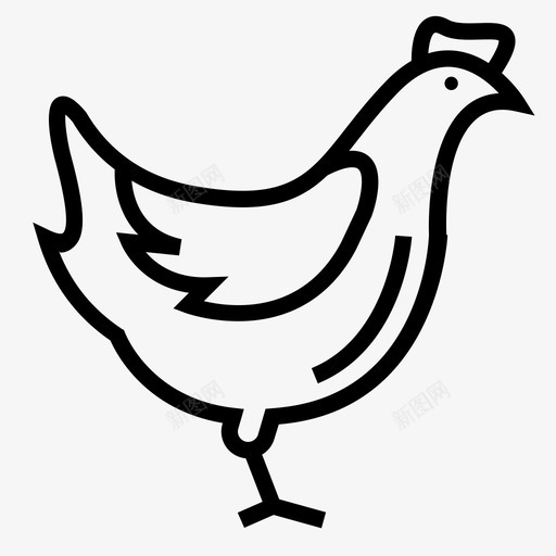 母鸡毕蒂母鸡图标svg_新图网 https://ixintu.com 母鸡 母鸡图标 毕蒂