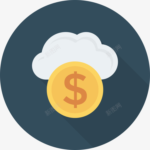 云银行和金融6循环图标svg_新图网 https://ixintu.com 云 循环 银行和金融6