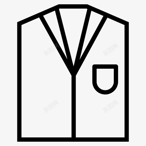 马甲衣服外套图标svg_新图网 https://ixintu.com 外套 夹克 时装 爱情和婚礼 衣服 马甲
