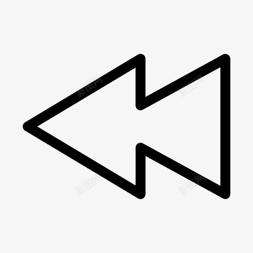 音乐倒带回放图标svg_新图网 https://ixintu.com 倒带 回放 音乐