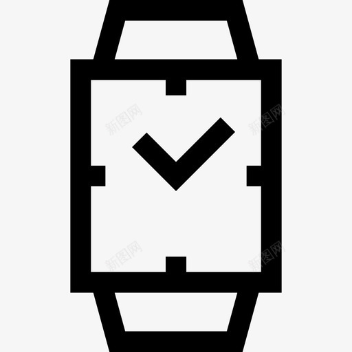 手表购物中心11直线型图标svg_新图网 https://ixintu.com 手表 直线型 购物中心11