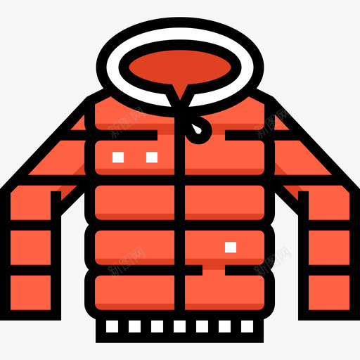 外套冬装2线性颜色图标svg_新图网 https://ixintu.com 冬装2 外套 线性颜色