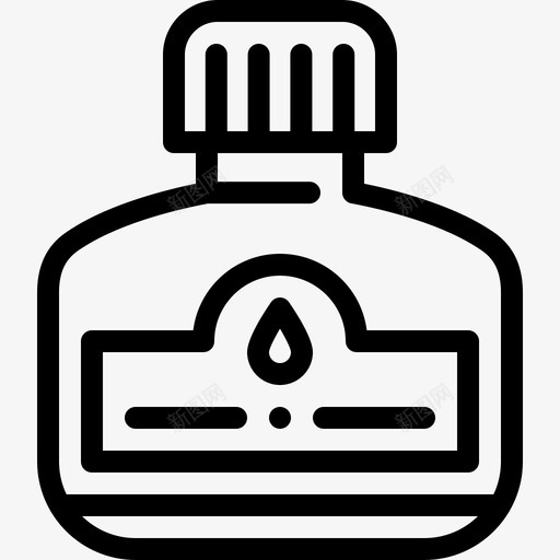 墨水艺术工作室6线性图标svg_新图网 https://ixintu.com 墨水 线性 艺术工作室6