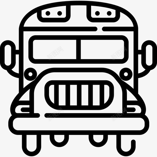 校车24小时返校直达图标svg_新图网 https://ixintu.com 24小时返校 校车 直达
