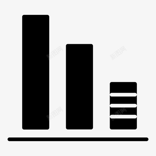 分析条形图图表图标svg_新图网 https://ixintu.com 分析 图表 图表黑色填充 报表 条形图 统计