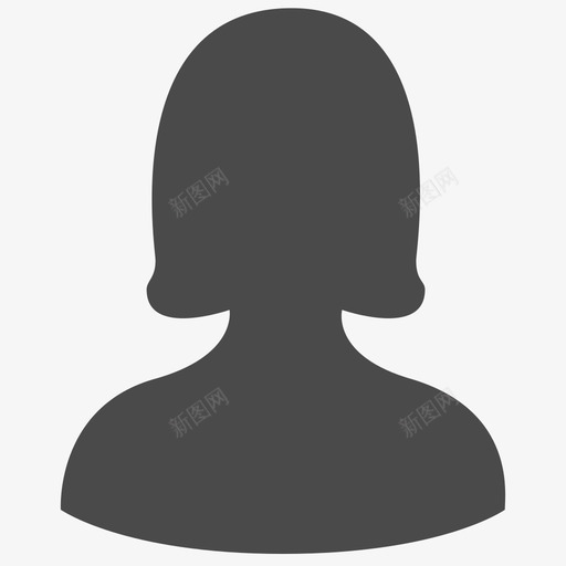 女-未选中svg_新图网 https://ixintu.com 女-未选中
