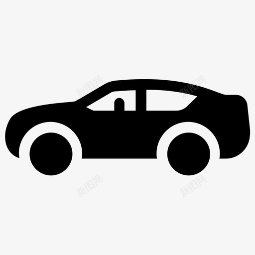 汽车轿车汽车字形标图标svg_新图网 https://ixintu.com 汽车 汽车字形矢量图标 轿车