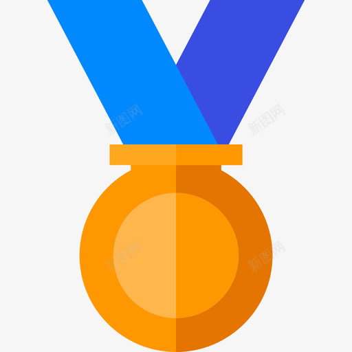 奖章奖励5平平图标svg_新图网 https://ixintu.com 奖励5 奖章 平平