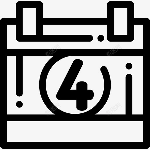 美国独立日7日直系图标svg_新图网 https://ixintu.com 直系 美国独立日7日