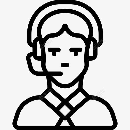 电话销售员职业8直系图标svg_新图网 https://ixintu.com 电话销售员 直系 职业8