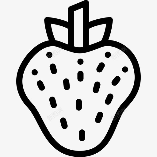 草莓健康生活10直系图标svg_新图网 https://ixintu.com 健康生活10 直系 草莓