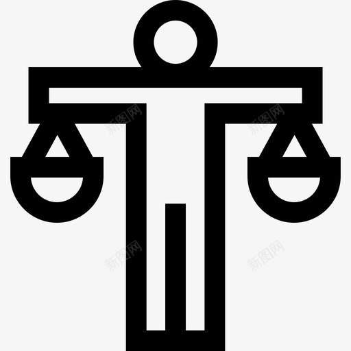 平衡人力资源18直线型图标svg_新图网 https://ixintu.com 人力资源18 平衡 直线型