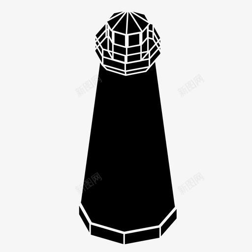 灯塔导航航海图标svg_新图网 https://ixintu.com 信号 导航 望塔 灯塔 航海