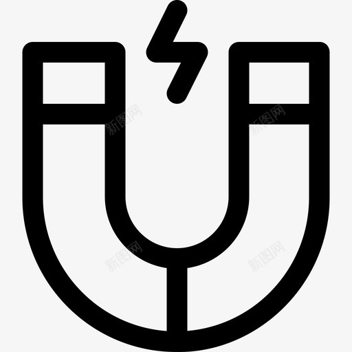 磁铁可再生能源4线性图标svg_新图网 https://ixintu.com 可再生能源4 磁铁 线性