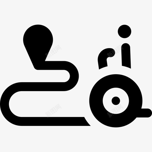 路线自平衡电动滑板车6填充图标svg_新图网 https://ixintu.com 填充 自平衡电动滑板车6 路线