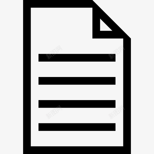 文档文章文件图标svg_新图网 https://ixintu.com ios基本图标 文件 文本 文档 文章 纸张