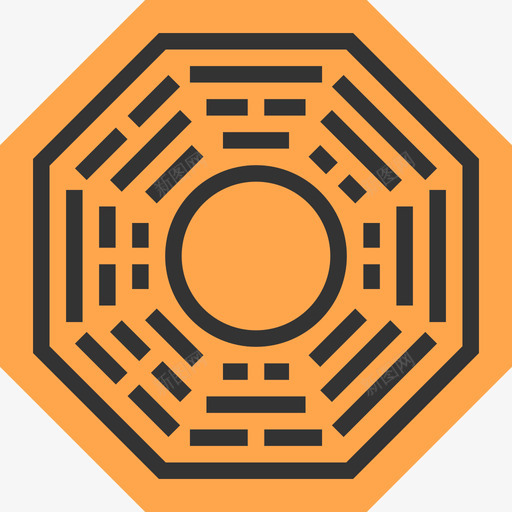 元中国符号黄影图标svg_新图网 https://ixintu.com 中国符号 元 黄影