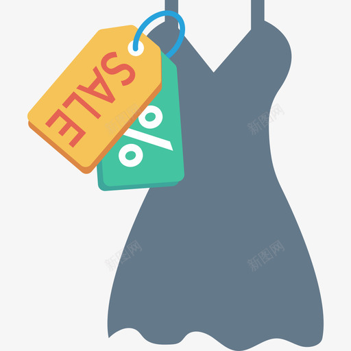 服装购物和电子商务公寓图标svg_新图网 https://ixintu.com 公寓 服装 购物和电子商务