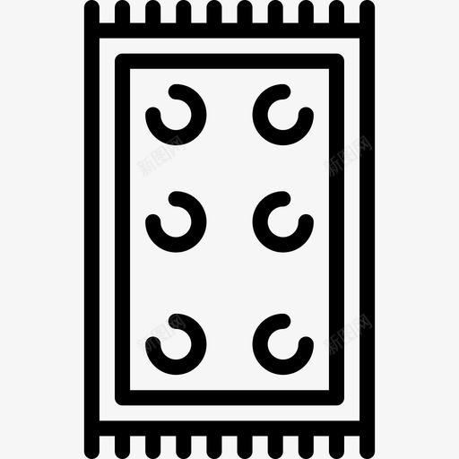 地毯7户直线型图标svg_新图网 https://ixintu.com 7户 地毯 直线型