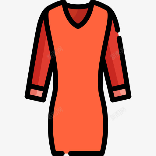 服装服装风格线条颜色图标svg_新图网 https://ixintu.com 服装 服装风格 线条颜色