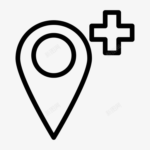 地点gps医院位置图标svg_新图网 https://ixintu.com gps 位置 医院 医院位置 地点 护理大纲