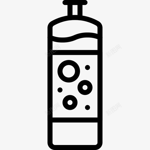 洗涤厨房用品3线性图标svg_新图网 https://ixintu.com 厨房用品3 洗涤 线性